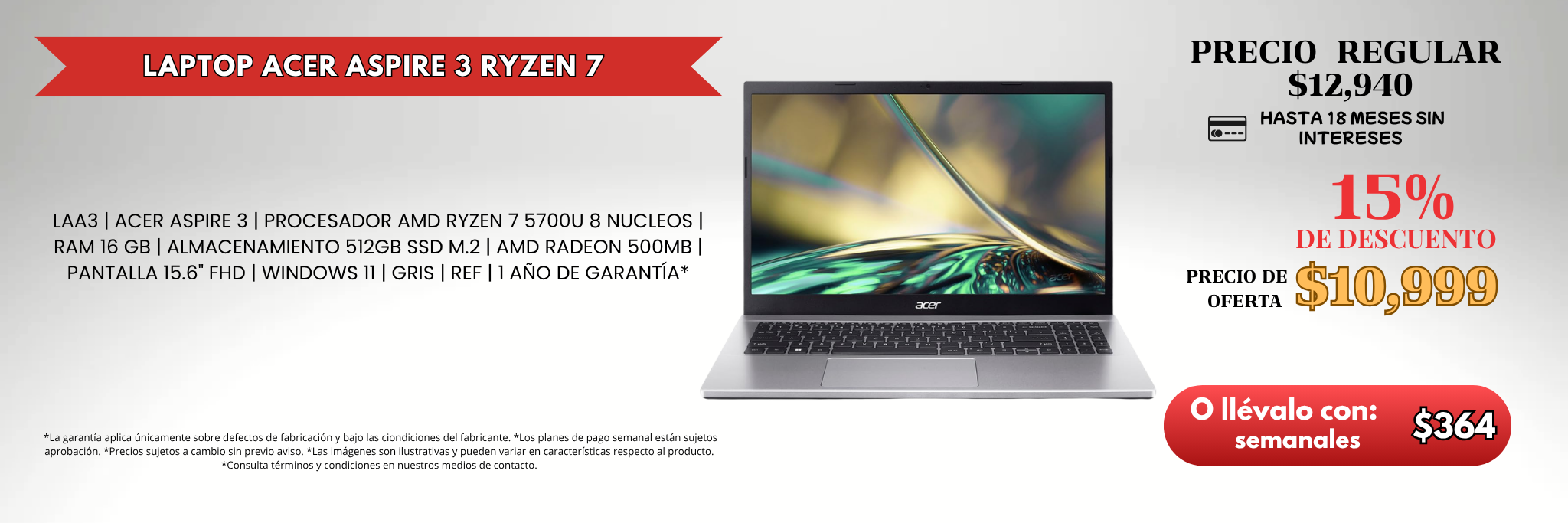 Promoción mes de ABRIL