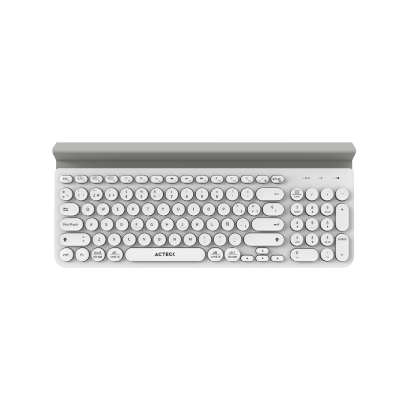 Teclado Acteck Multidispositivo Ti695/ 3 Modos Bt/ Blanco (ac-934213), Acteck