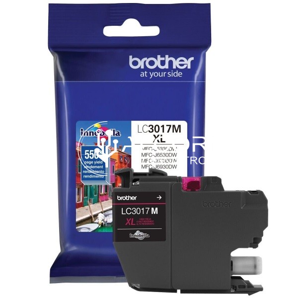 Cartucho Brother Lc3017m Magenta 550 Paginas P/mfcj5330dw/mfcj6930dw/, Brother