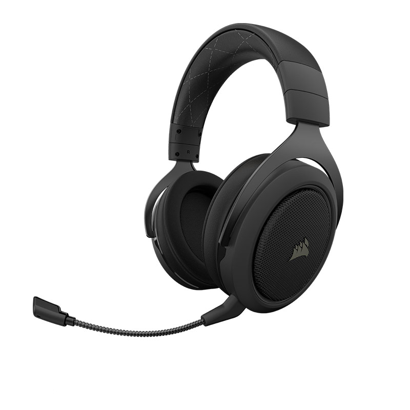 Headset Corsair Hs70 Pro Wireless 7.1 Usb Carbon Ca-9011211-na, Corsair, Audio, Diademas, Gamer [Imagen 1]