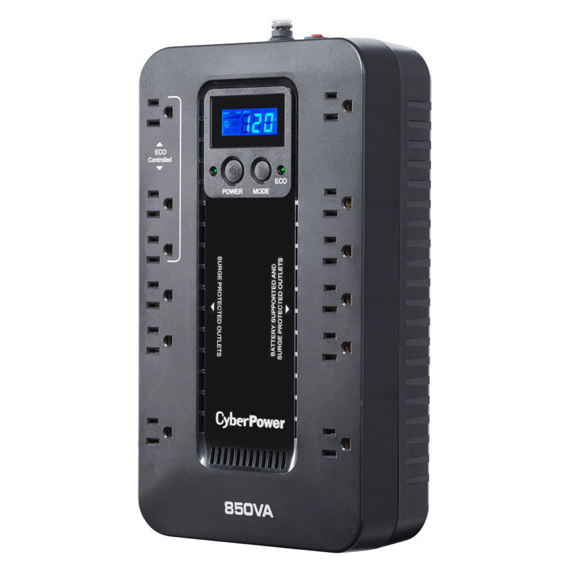 Ups/no Break Cyberpower Ec850lcd 850va/510w Standby/ Lcd/12 Cont, Cyberpower, Energia, No Breaks, 850va [Imagen 2]