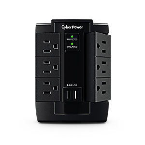 Supresor De Picos Cyberpower P600wsurc1 6 Contactos/1200j, Cyberpower