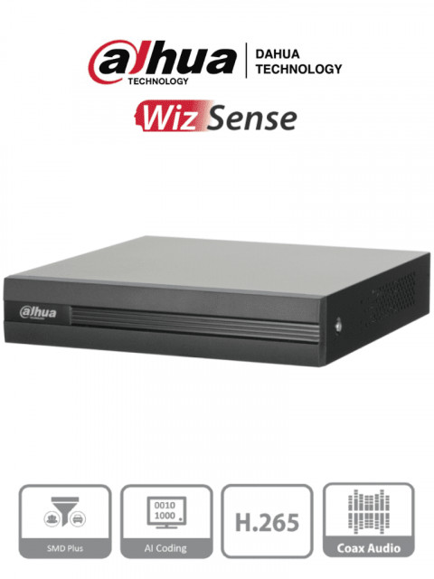 Dvr De 8 Canales De 5 Mp Lite/ Wizsense/ 8 Canales+4 Ip(dh-xvr1b08h-i), Dahua