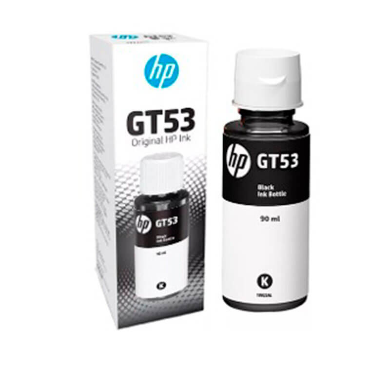 Botella De Tinta Hp Gt53 Negro Desing Jet De 90 Ml 1vv22al, Hp