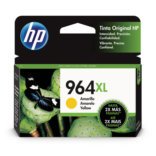Cartucho De Tinta De Alto Rendimiento Hp 964xl Amarillo (3ja56al), Hp