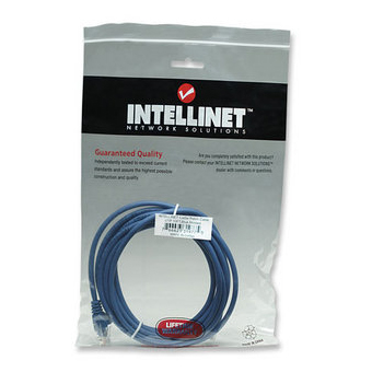 Cable Patch Intellinet Rj45 3.0m(10.0f) Cat5e Utp Azul M-m 319775, Intellinet