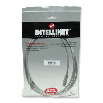Cable Patch Intellinet Rj45 5.0m(16.4f) Cat5e Utp Gris M-m 319812, Intellinet
