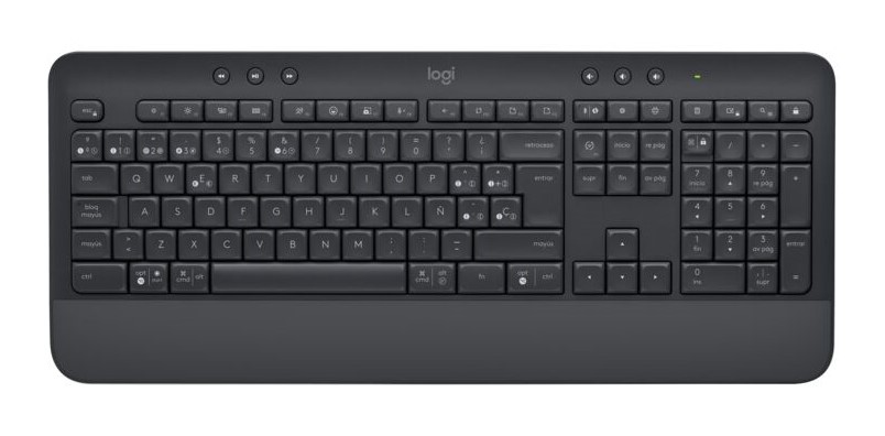 Teclado Logitech Signature K650 Bt Usb Bolt Grafito (920-010910), Logitech, Teclados & Mouses, Teclados, Inalambrico [Imagen 1]