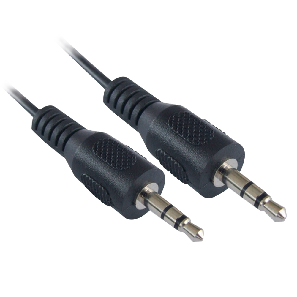Cable De Audio Manhattan Estereo 3.5mm M-m 1.8m Negro 334594, Manhattan, Cables, Audio, 1.8m [Imagen 1]