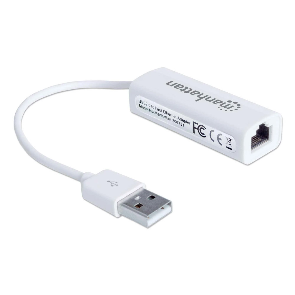 Adaptador Manhattan Fast Ethernet Tarjeta Red 10/100 Usb 2.0  506731, Manhattan, Redes, Adaptadores, Fastethernet [Imagen 2]