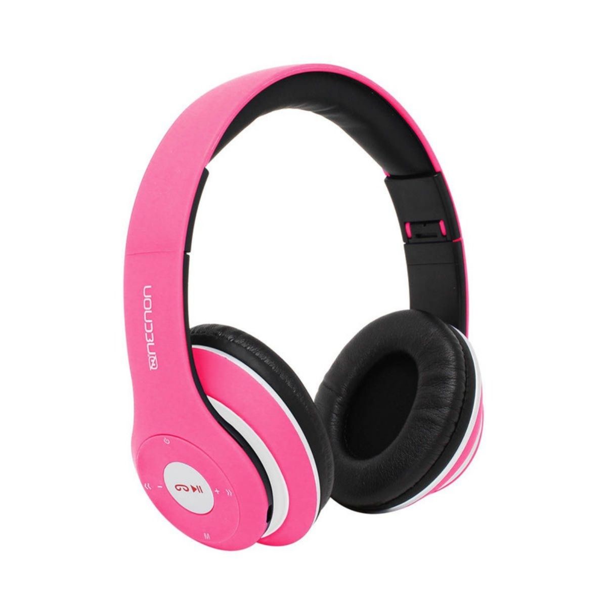 Audifonos Necnon Bluetooth Nbh-01 Man Lib Rubberized Rosa Ncab0104rz, Necnon