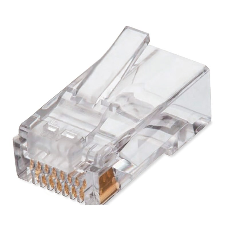 Bote Con 100p Zas De Plug Rj45 Cat6 Qian Nw6100 50 Micras, Qian, Cableado Estructurado, Plugs, Cat6 [Imagen 1]