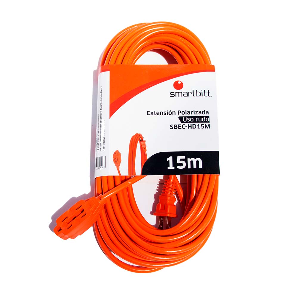 Ext. Smartbitt Uso Rudo 15mts 3 Cont. Pot.max. 13a (sbec-hd15m), Smartbitt