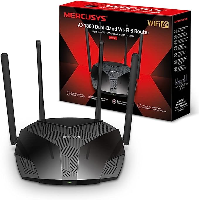 Router Wi-fi 6 De Doble Banda Ax1800 / Mr70x, Tplink