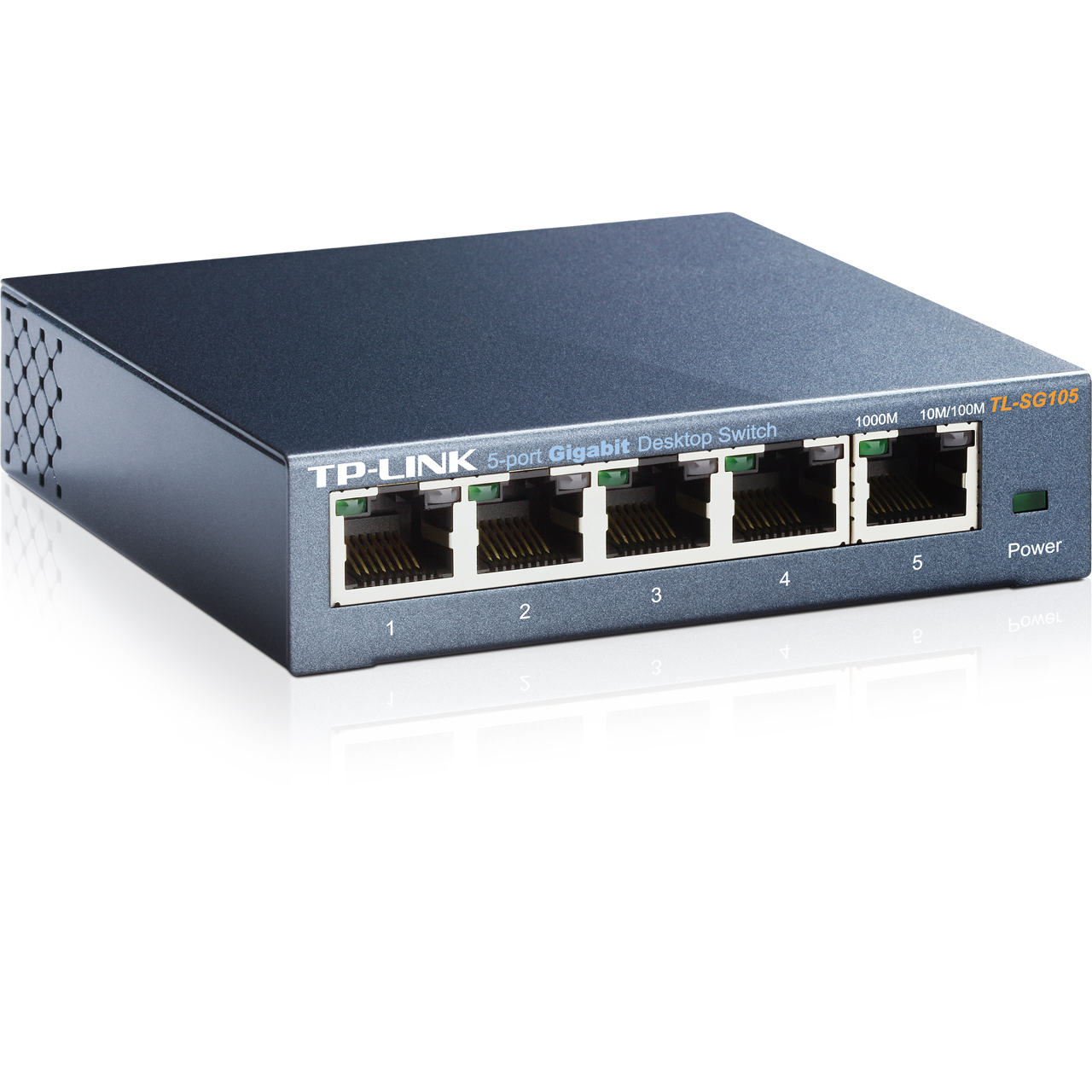 Tp-link Switch Escritorio /5ptos Giga/plug&play/qos/igmp/ Tl-sg105, Tplink, Redes, Switch, 5 Ptos [Imagen 1]