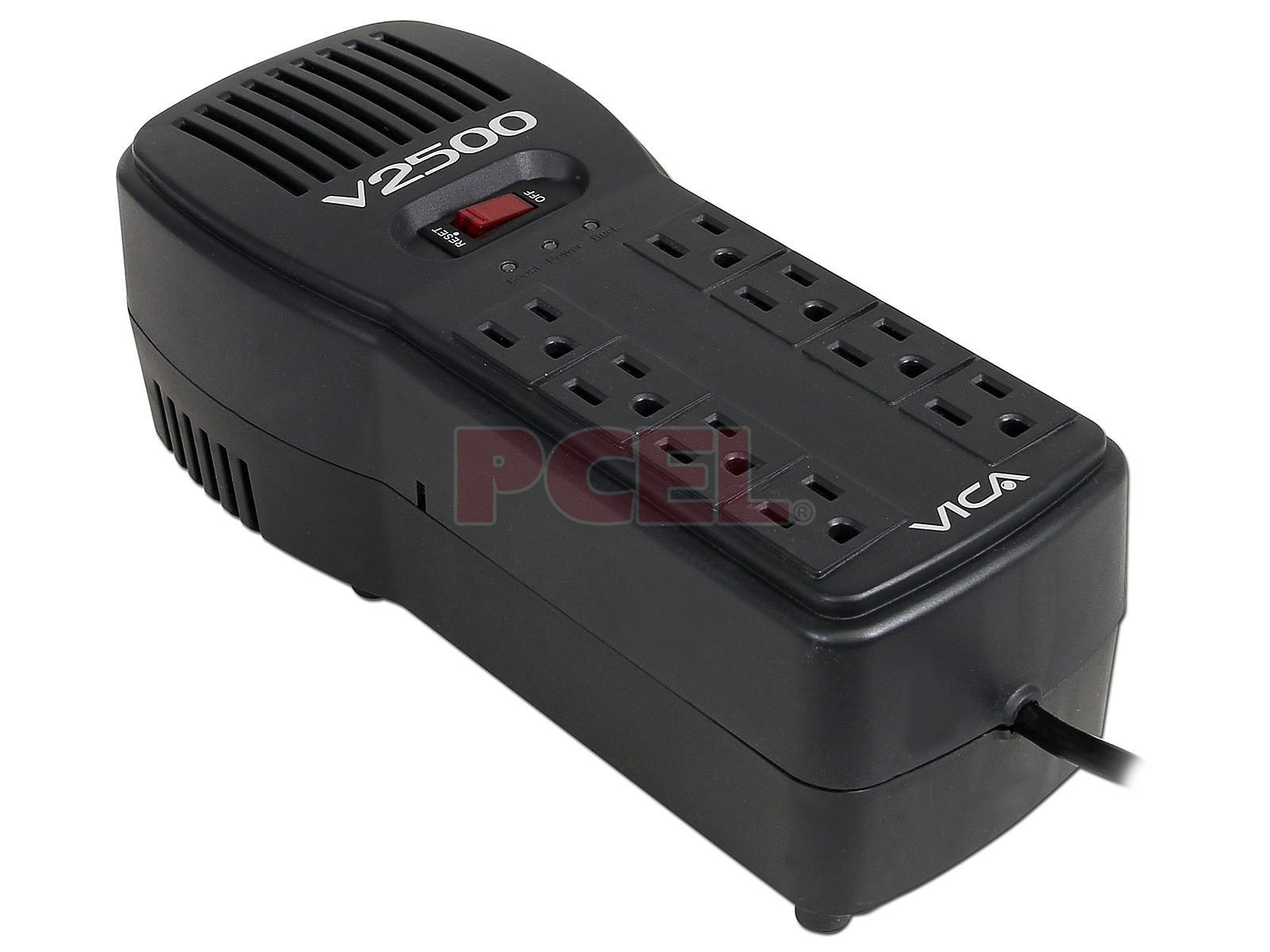 Regulador Elect Vica, 2500va/1500w, 8 Cont Nema 5-15r/rj11/rj45 (v2500, Vica